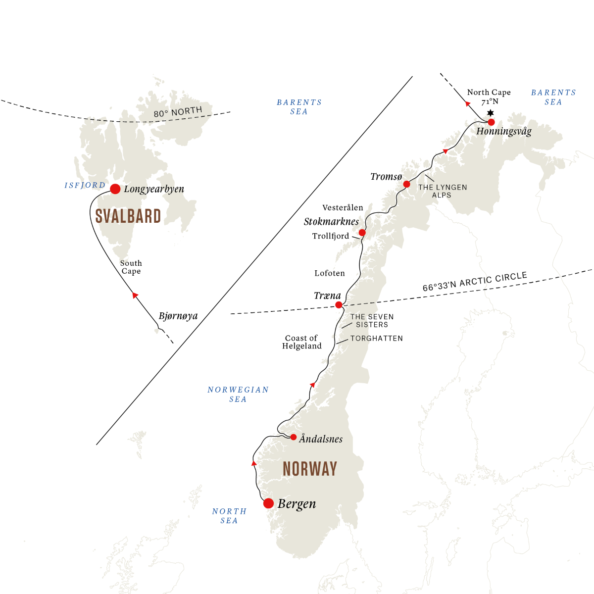 The Svalbard Express – Northbound