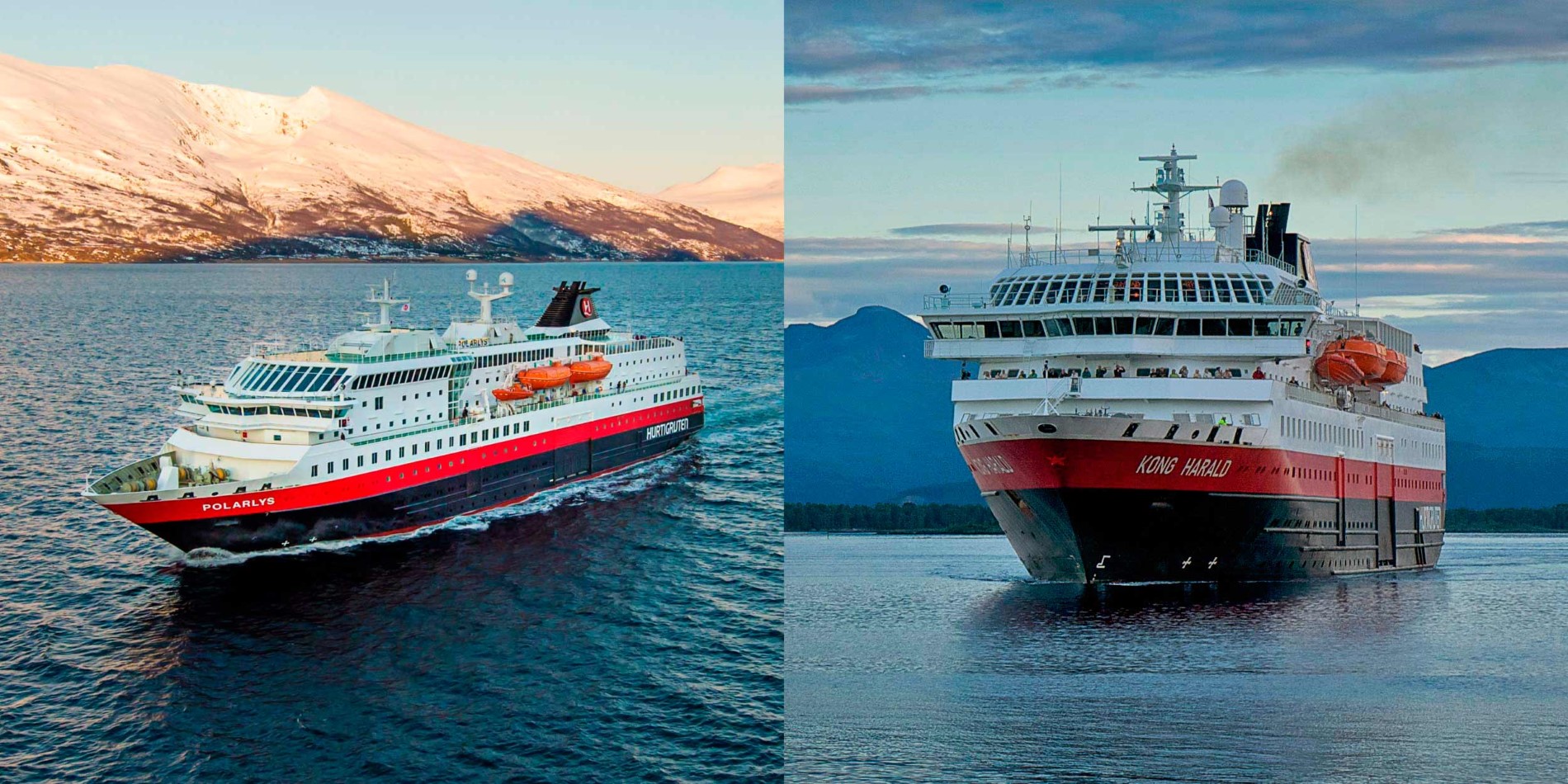 MS Polarlys and MS Kong Harald, our newly refurbished ships