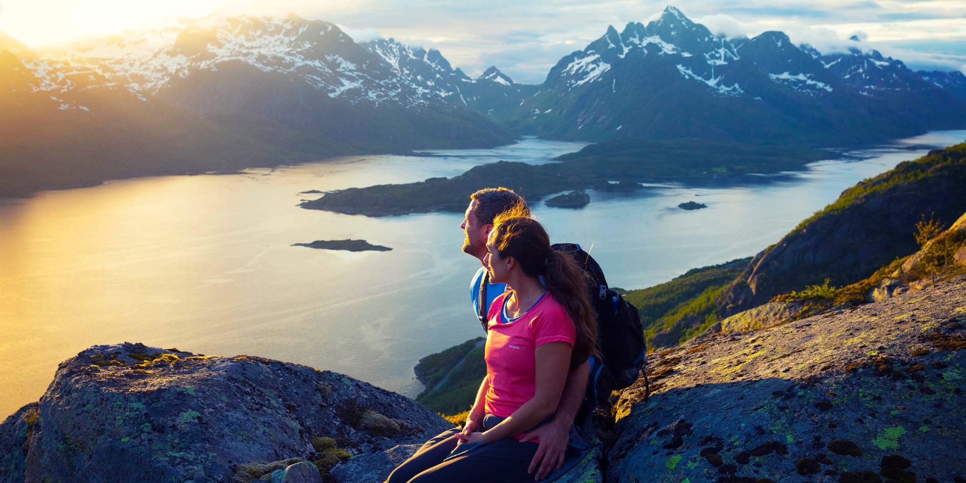 Lofoten's jagged mountain tops are perfect for great hikes and stunning views