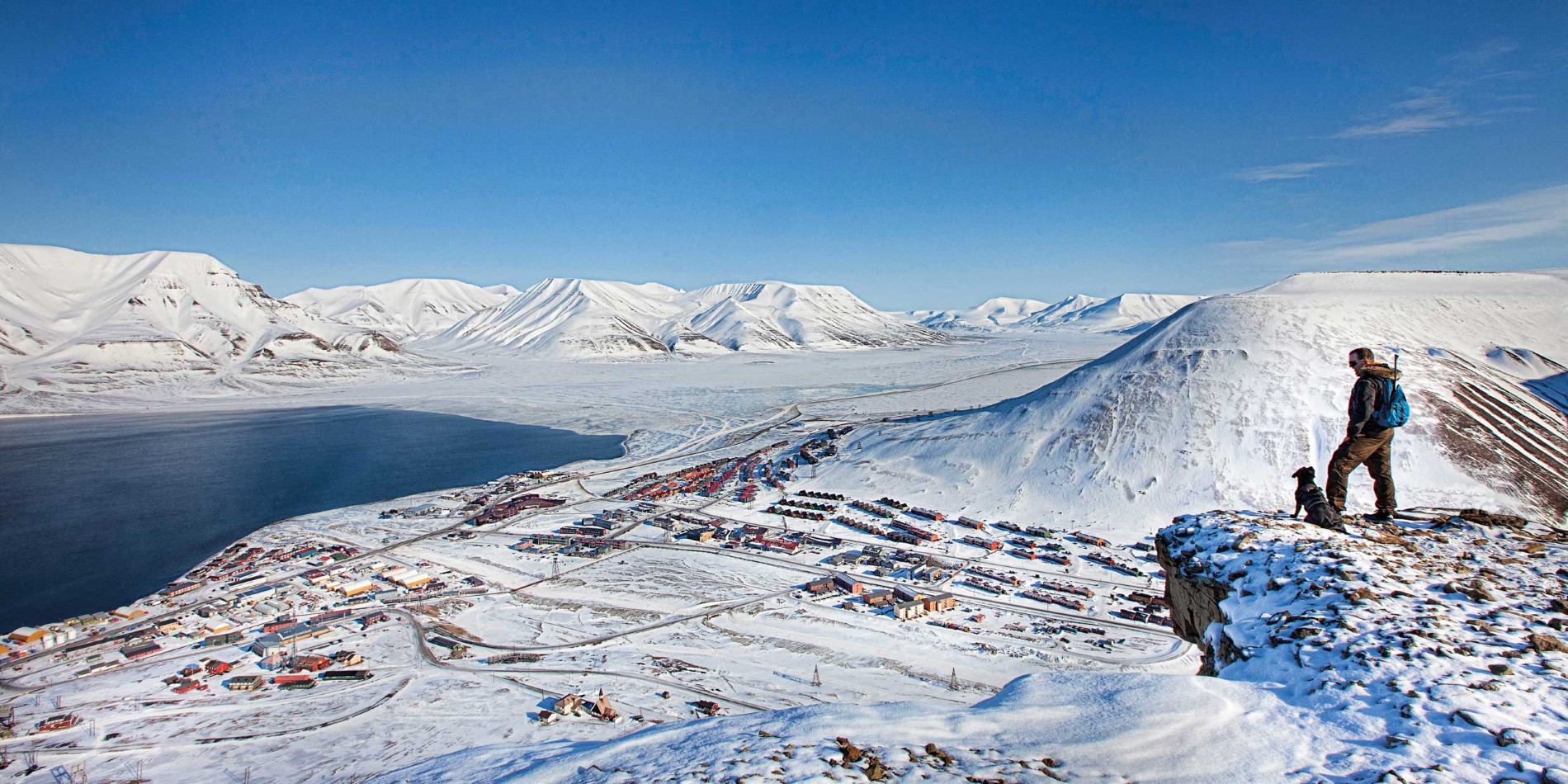 View of Longyearbyen, Svalbard