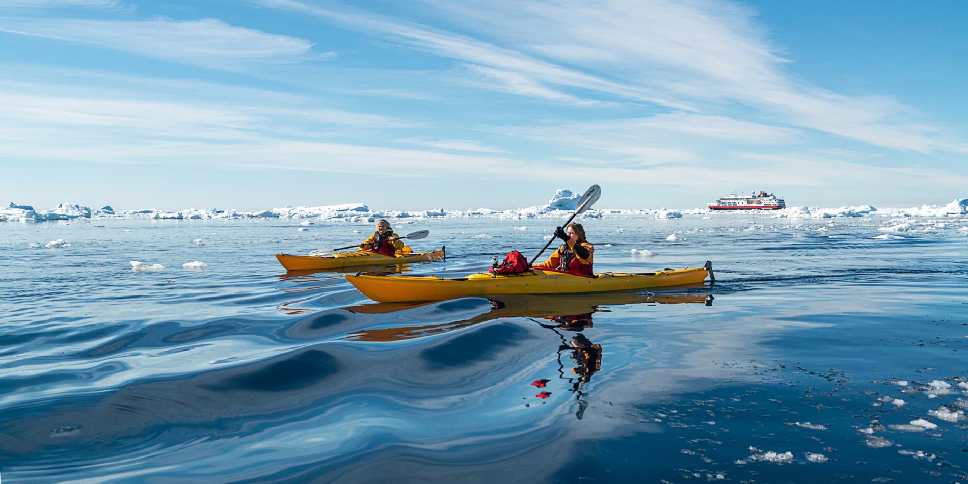 Kayaking is an exciting way to explore the waters 