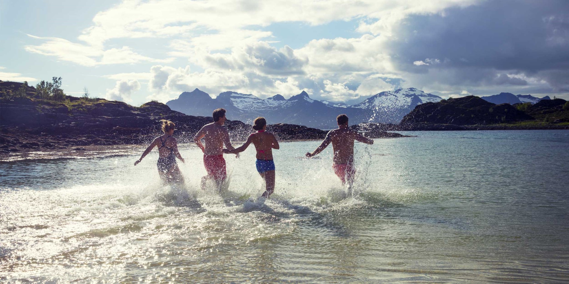 Go swimming in the fresh Lofoten waters