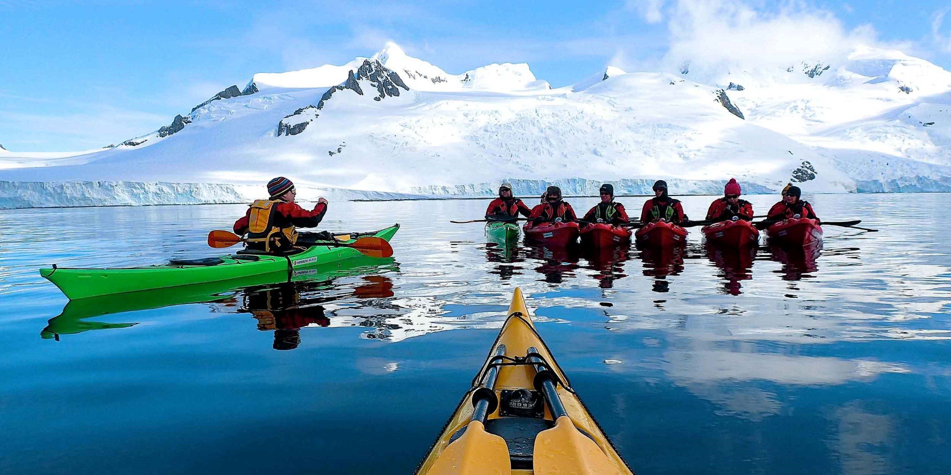 Kayaking in Antartica